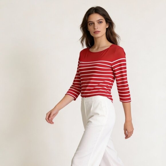a new day Tops - A NEW DAY | Red Striped Top Sz S